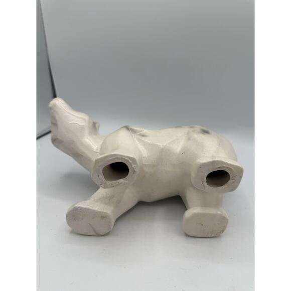 Polar Bear White Ceramic Modern Geometric Abstract Figurine Figure - Picture 4 of 5